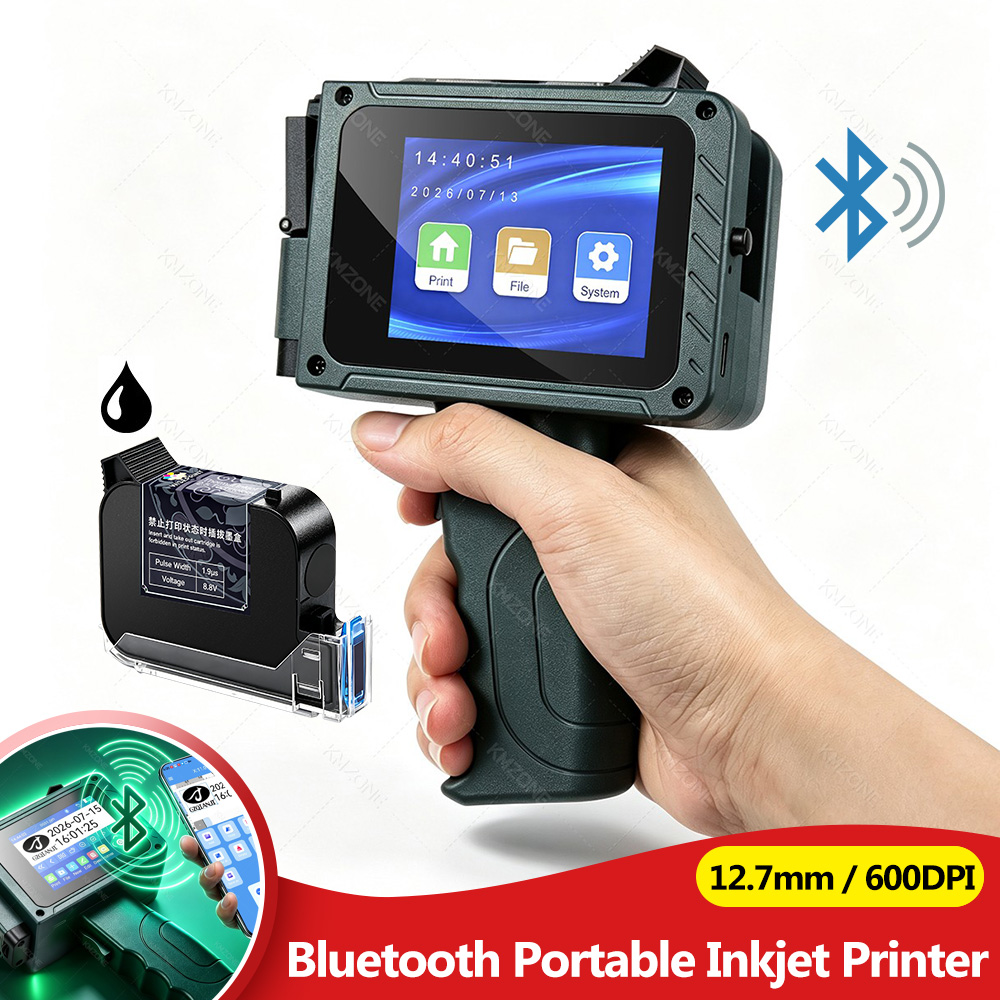 Label Printer - 12.7mm Handheld Inkjet Label Printer Bluetooth