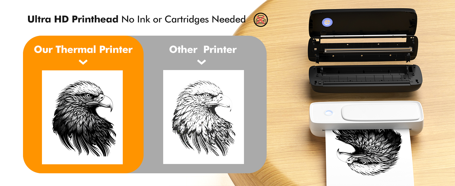 Portable  Thermal Paper Printe - Printer Paper ulasan dan harga