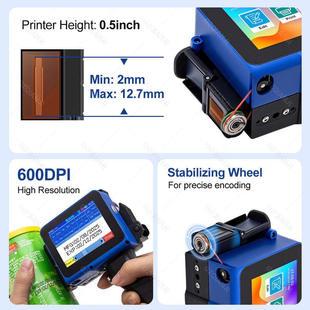 12.7mm Label Inkjet Printer Ha - Commercial Fabric Printing Machine ulasan dan harga